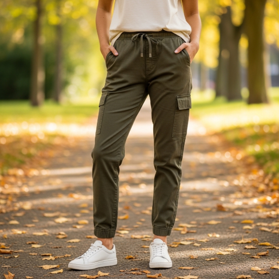 Terra Kargo Cep Detaylı Pamuklu Jogger Pantolon