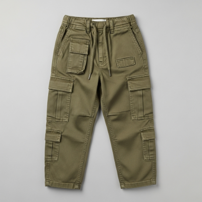 Kargo Cepli Dayanıklı Çocuk Gabardin Pantolon